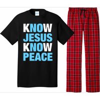 Know Jesus Know Peace No Jesus No Peace Faith God Pajama Set