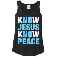 Know Jesus Know Peace No Jesus No Peace Faith God Ladies Essential Tank