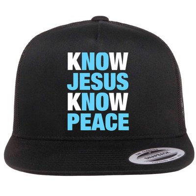 Know Jesus Know Peace No Jesus No Peace Faith God Flatbill Hat