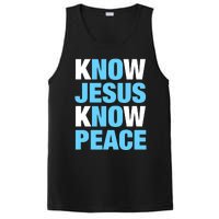 Know Jesus Know Peace No Jesus No Peace Faith God PosiCharge Competitor Tank