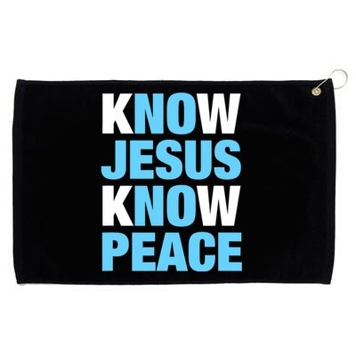 Know Jesus Know Peace No Jesus No Peace Faith God Grommeted Golf Towel