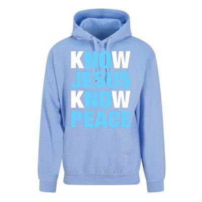 Know Jesus Know Peace No Jesus No Peace Faith God Unisex Surf Hoodie