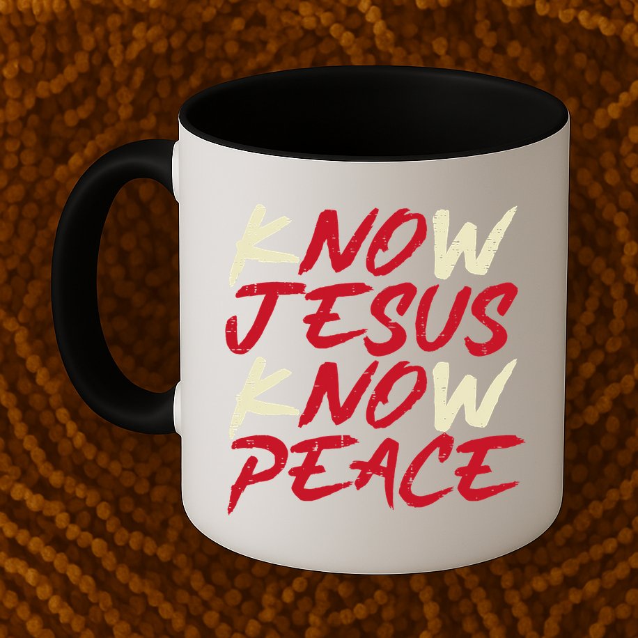 Know Jesus Know Peace No Jesus No Peace Faith God Mug