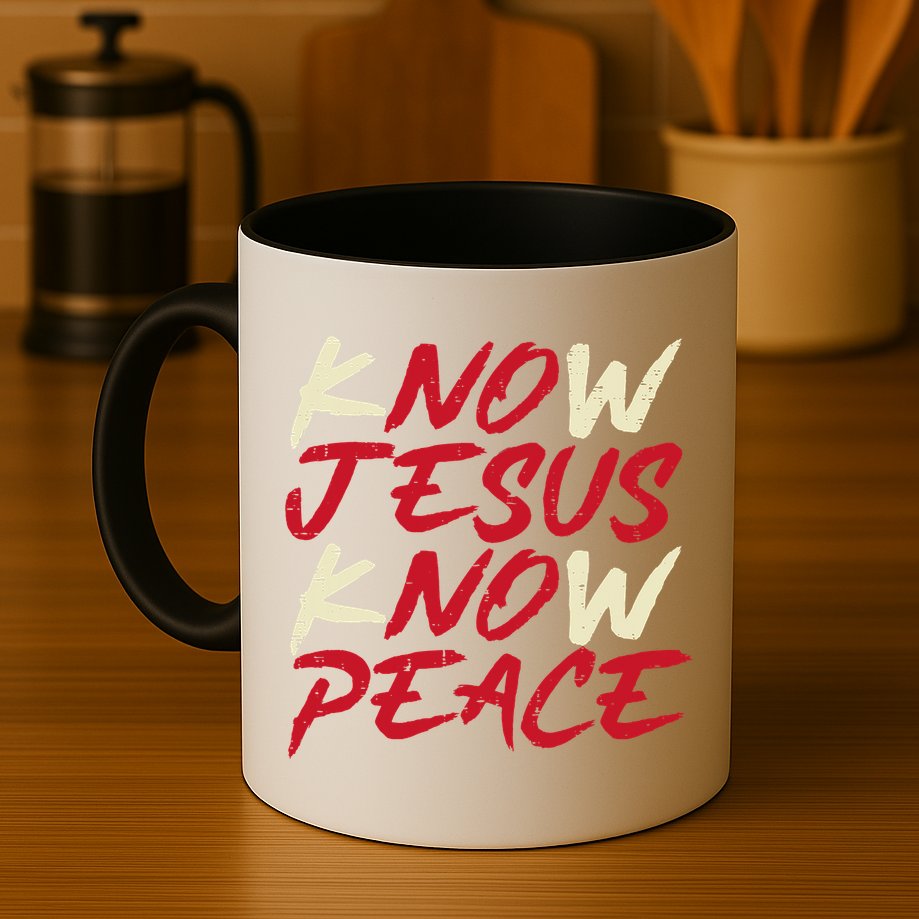 Know Jesus Know Peace No Jesus No Peace Faith God Mug