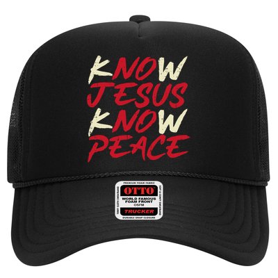 Know Jesus Know Peace No Jesus No Peace Faith God Hat