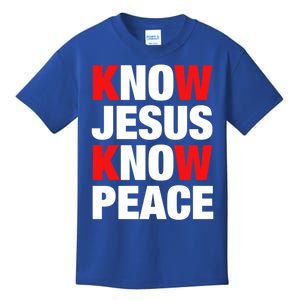 Know Jesus Know Peace Cute Gift Kids T-Shirt