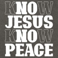 Know Jesus Know Peace Religion God Church Christian Gifts Cotton Canvas Backpack