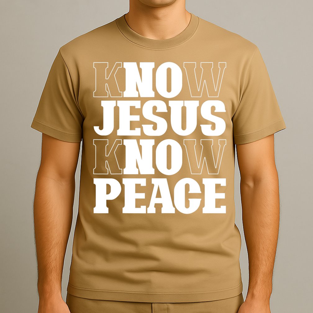 Know Jesus Know Peace Religion God Church Christian Gifts T-Shirt