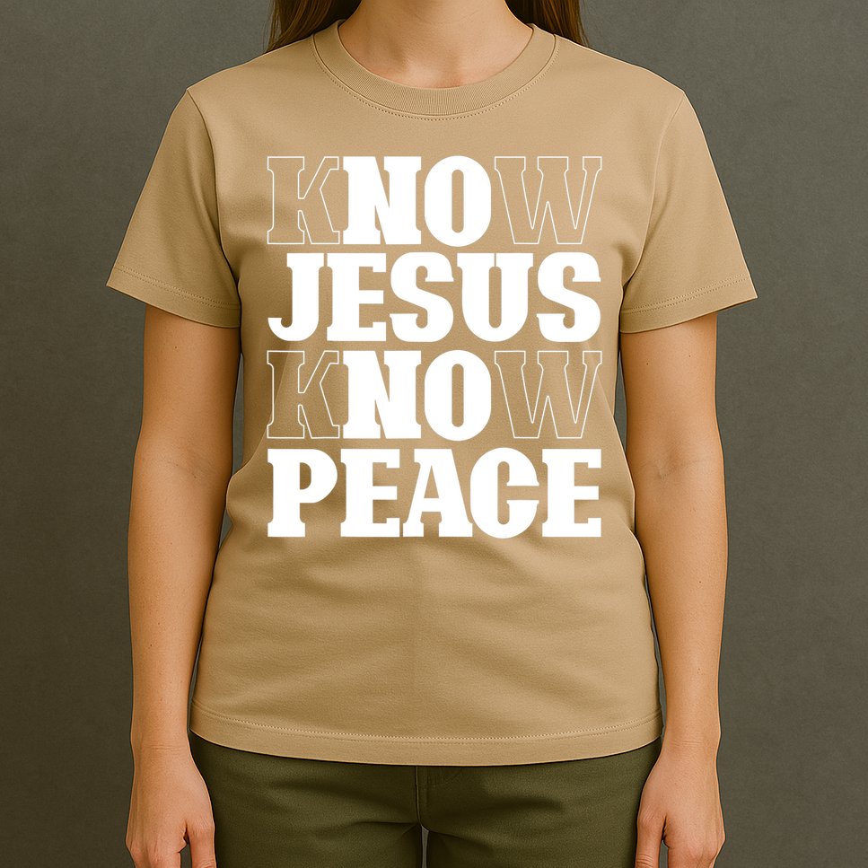 Know Jesus Know Peace Religion God Church Christian Gifts T-Shirt