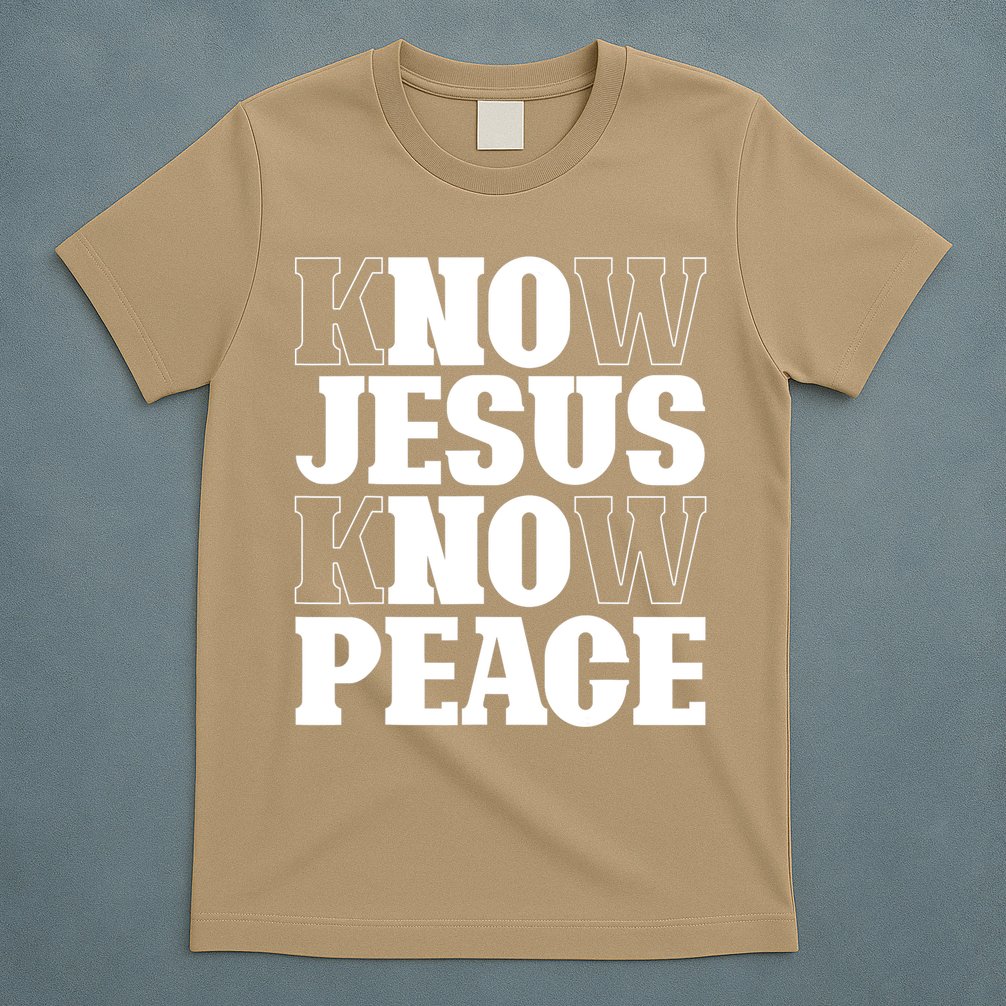 Know Jesus Know Peace Religion God Church Christian Gifts T-Shirt