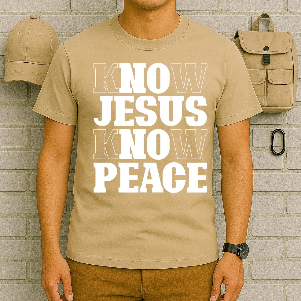 Know Jesus Know Peace Religion God Church Christian Gifts T-Shirt
