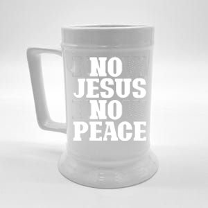 Know Jesus Know Peace Religion God Church Christian Gifts Beer Stein