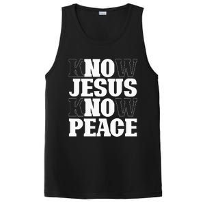 Know Jesus Know Peace Religion God Church Christian Gifts PosiCharge Competitor Tank