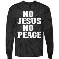 Know Jesus Know Peace Religion God Church Christian Gifts Tie-Dye Long Sleeve Shirt