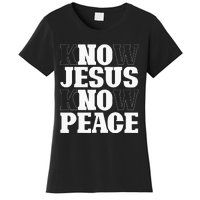 Know Jesus Know Peace Religion God Church Christian Gifts Women's T-Shirt