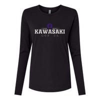 Kawasaki Japan Womens Cotton Relaxed Long Sleeve T-Shirt