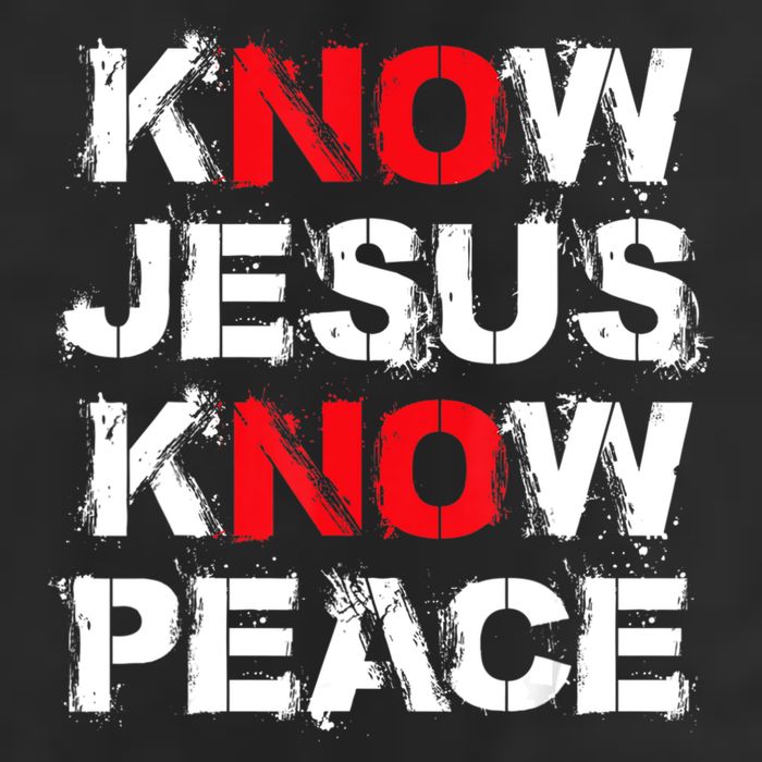 Know Jesus Know Peace 7 Panel Mesh Trucker Snapback Hat