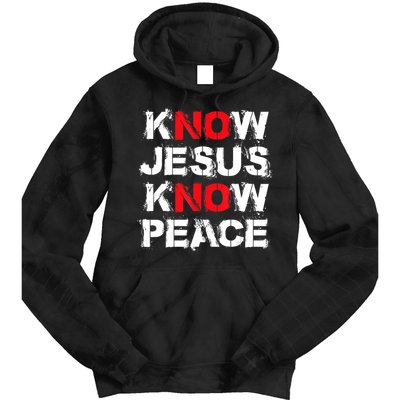 Know Jesus Know Peace Tie Dye Hoodie