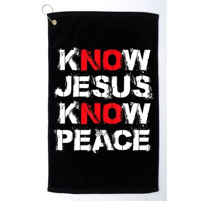 Know Jesus Know Peace Golf Towel