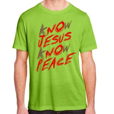 Know Jesus Know Peace Adult ChromaSoft Performance T-Shirt