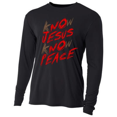 Know Jesus Know Peace Cooling Performance Long Sleeve Crew