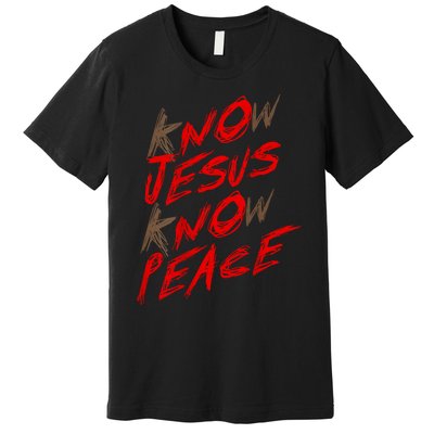 Know Jesus Know Peace Premium T-Shirt