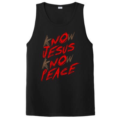 Know Jesus Know Peace PosiCharge Competitor Tank