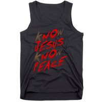 Know Jesus Know Peace Tank Top