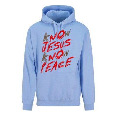 Know Jesus Know Peace Unisex Surf Hoodie