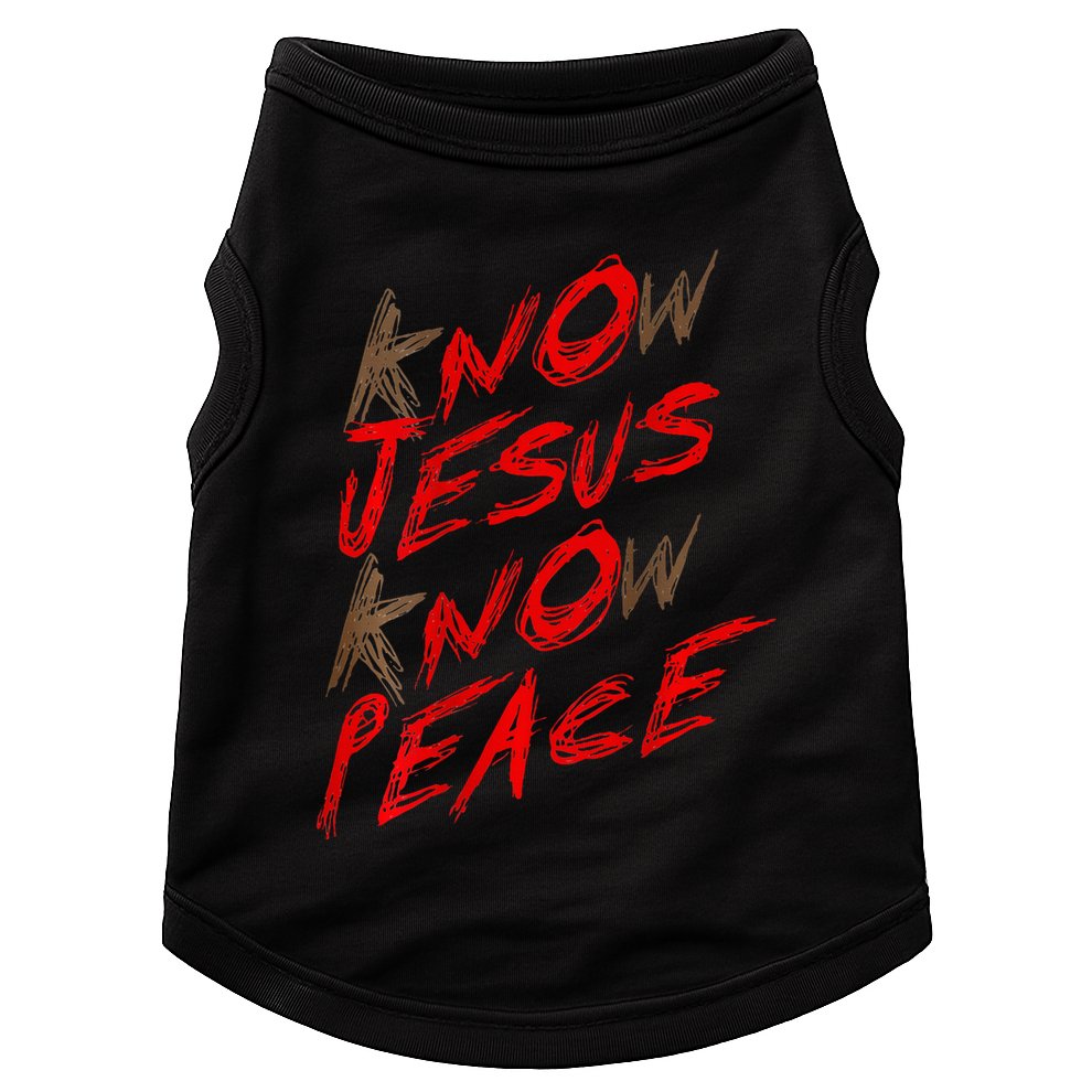 Know Jesus Know Peace Doggie Tank