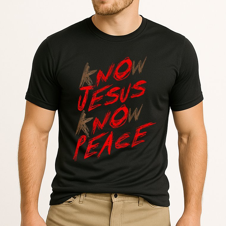 Know Jesus Know Peace Cooling Performance Crew T-Shirt
