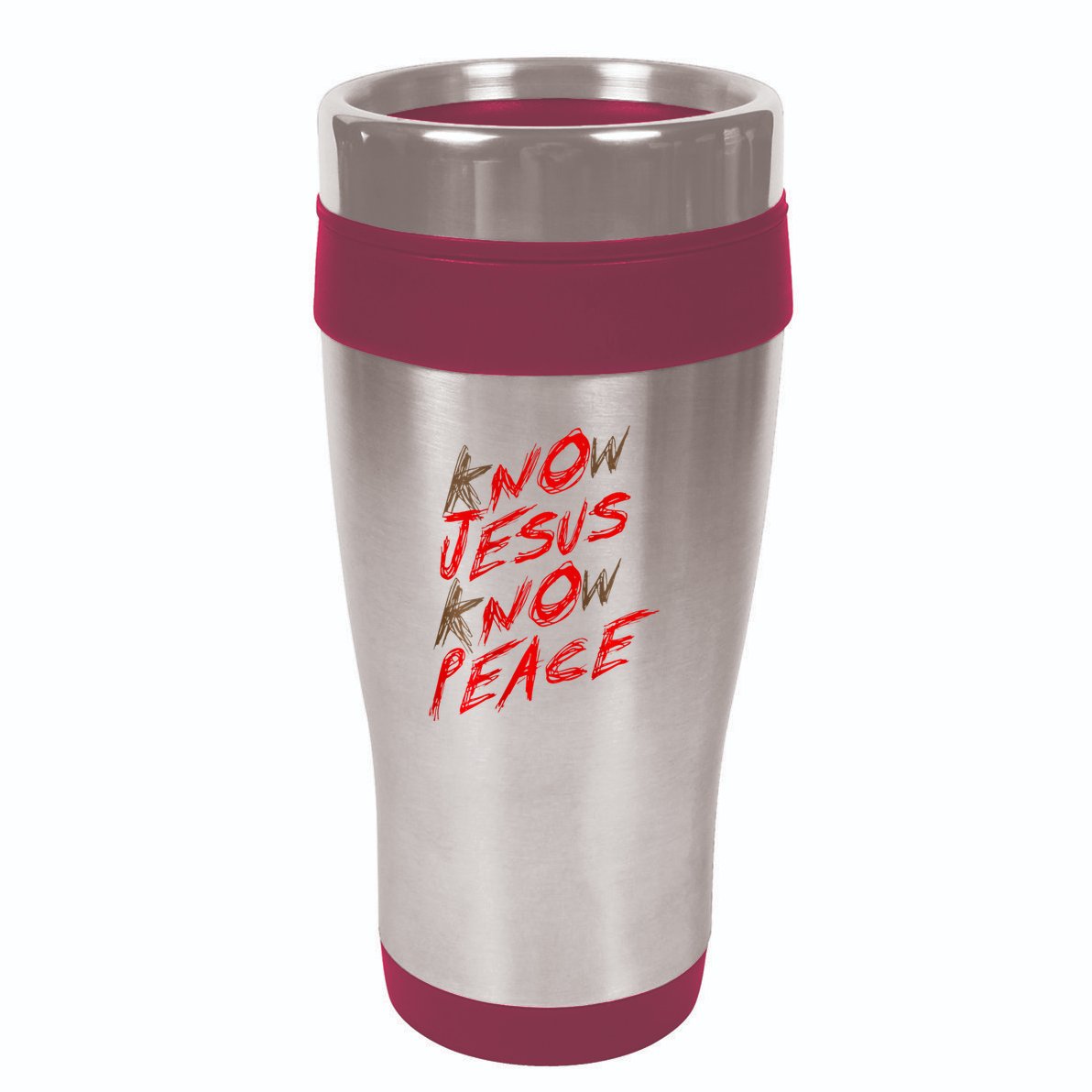 Know Jesus Know Peace 16oz Travel Tumbler
