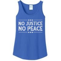 Know Justice Know Peace Blm Pride / No Justice No Peace Gift Ladies Essential Tank