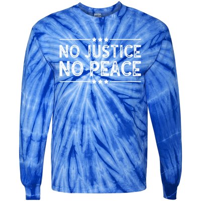 Know Justice Know Peace Blm Pride / No Justice No Peace Gift Tie-Dye Long Sleeve Shirt