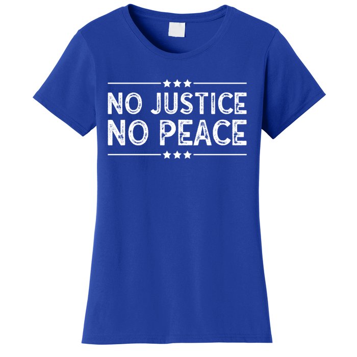 Know Justice Know Peace Blm Pride / No Justice No Peace Gift Women's T-Shirt