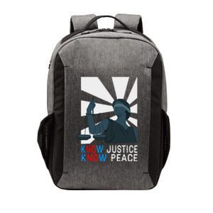 Know Justice Know Peace Blm Pride / No Justice No Peace Cute Gift Vector Backpack