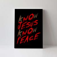 Know Jesus Know Peace Canvas