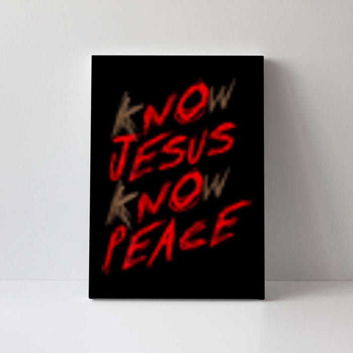 Know Jesus Know Peace Canvas