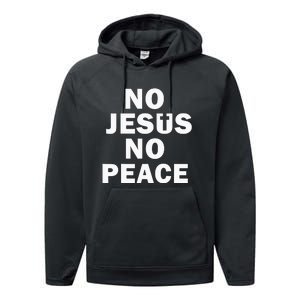 Know Jesus Know Peace Religion God Church Christia Performance Fleece Hoodie