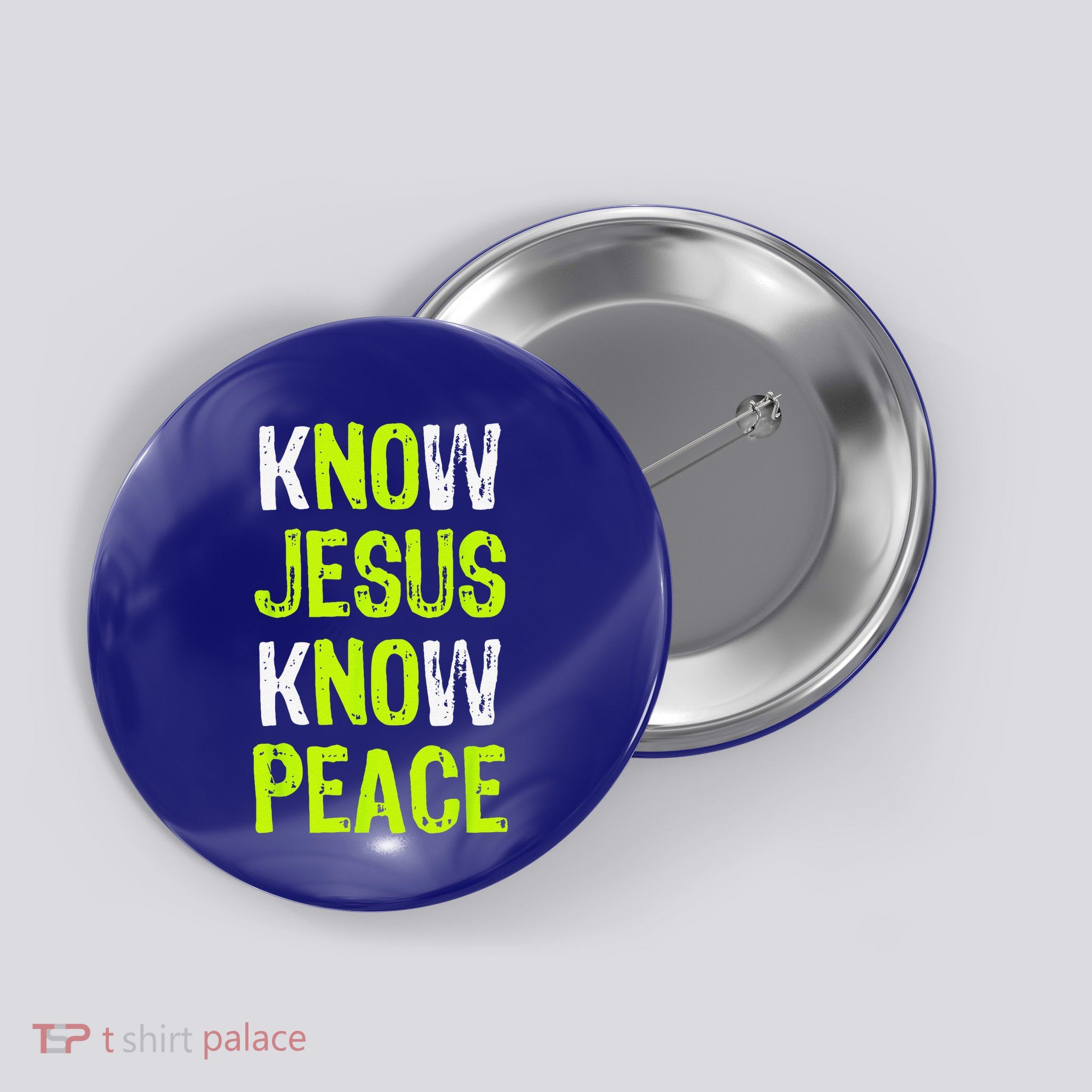 Know Jesus Know Peace Christian Religious Lover Button
