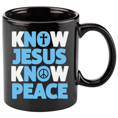 Know Jesus Know Peace No Jesus No Peace Christian 11oz C Handle Ceramic Mug