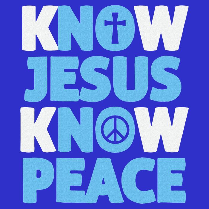 Know Jesus Know Peace No Jesus No Peace Christian 16 in Basic Backpack