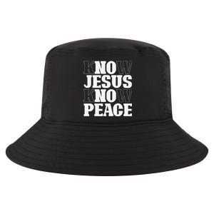 Know Jesus Know Peace Religion God Church Christian Gifts Cool Comfort Performance Bucket Hat