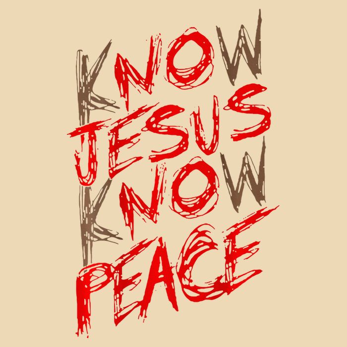 Know Jesus Know Peace Zip Tote Bag