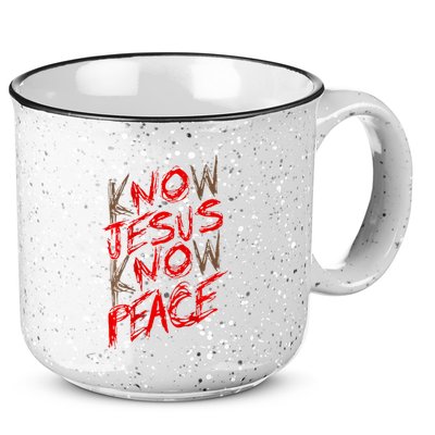 Know Jesus Know Peace 15oz Campfire Ceramic Mug