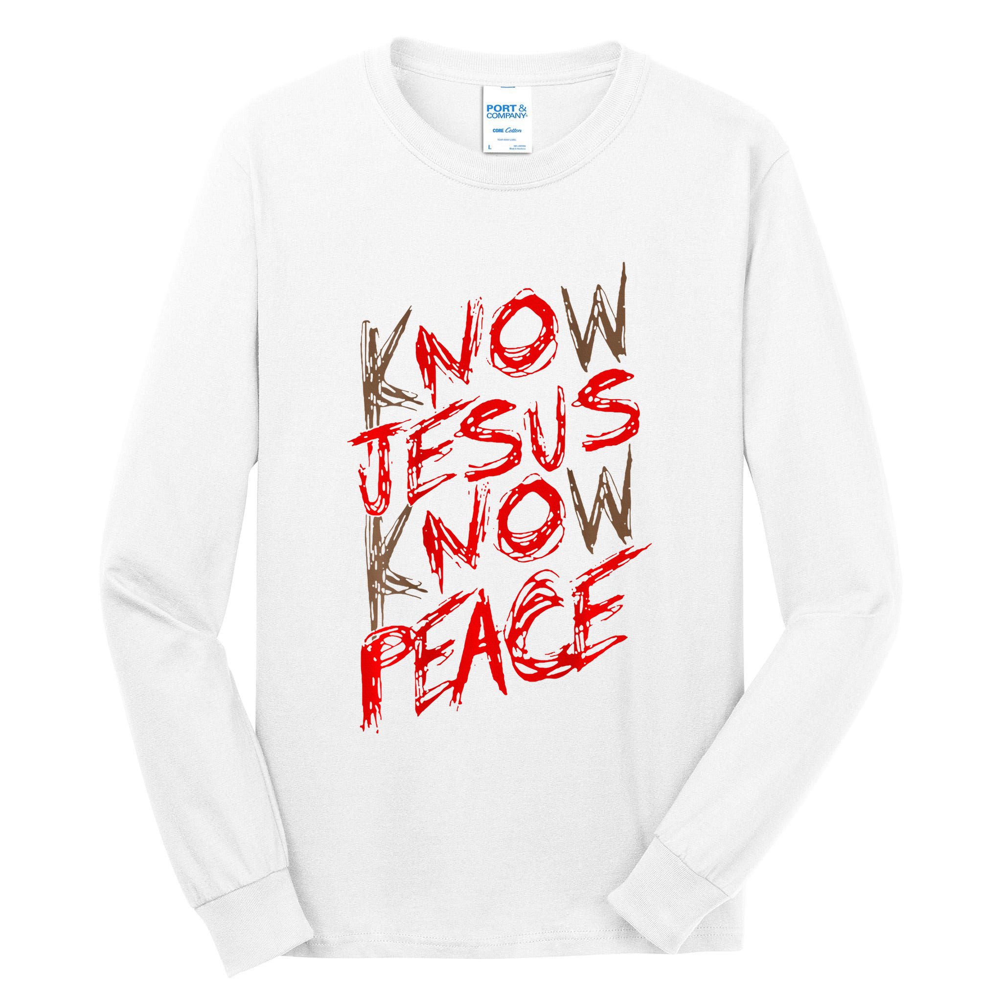 Know Jesus Know Peace Tall Long Sleeve T-Shirt