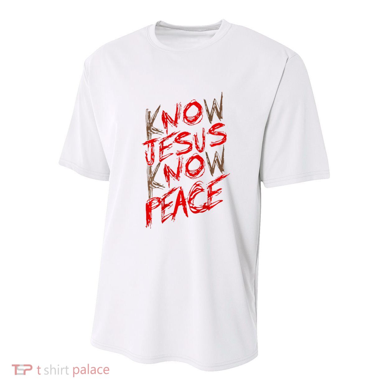 Know Jesus Know Peace Youth Performance Sprint T-Shirt