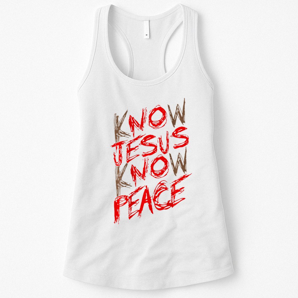 Know Jesus Know Peace Womens Tank Top