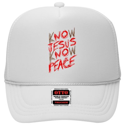 Know Jesus Know Peace Trucker Hat