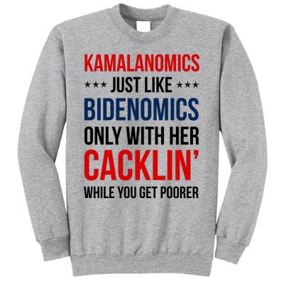 Kamalanomics Just Like Bidenomics Tall Sweatshirt